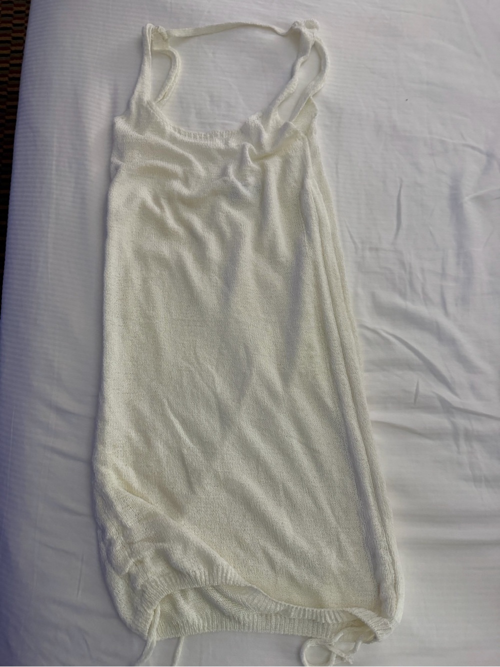 Princess Polly Cream Knit Cami with Adjustable Tie Hem